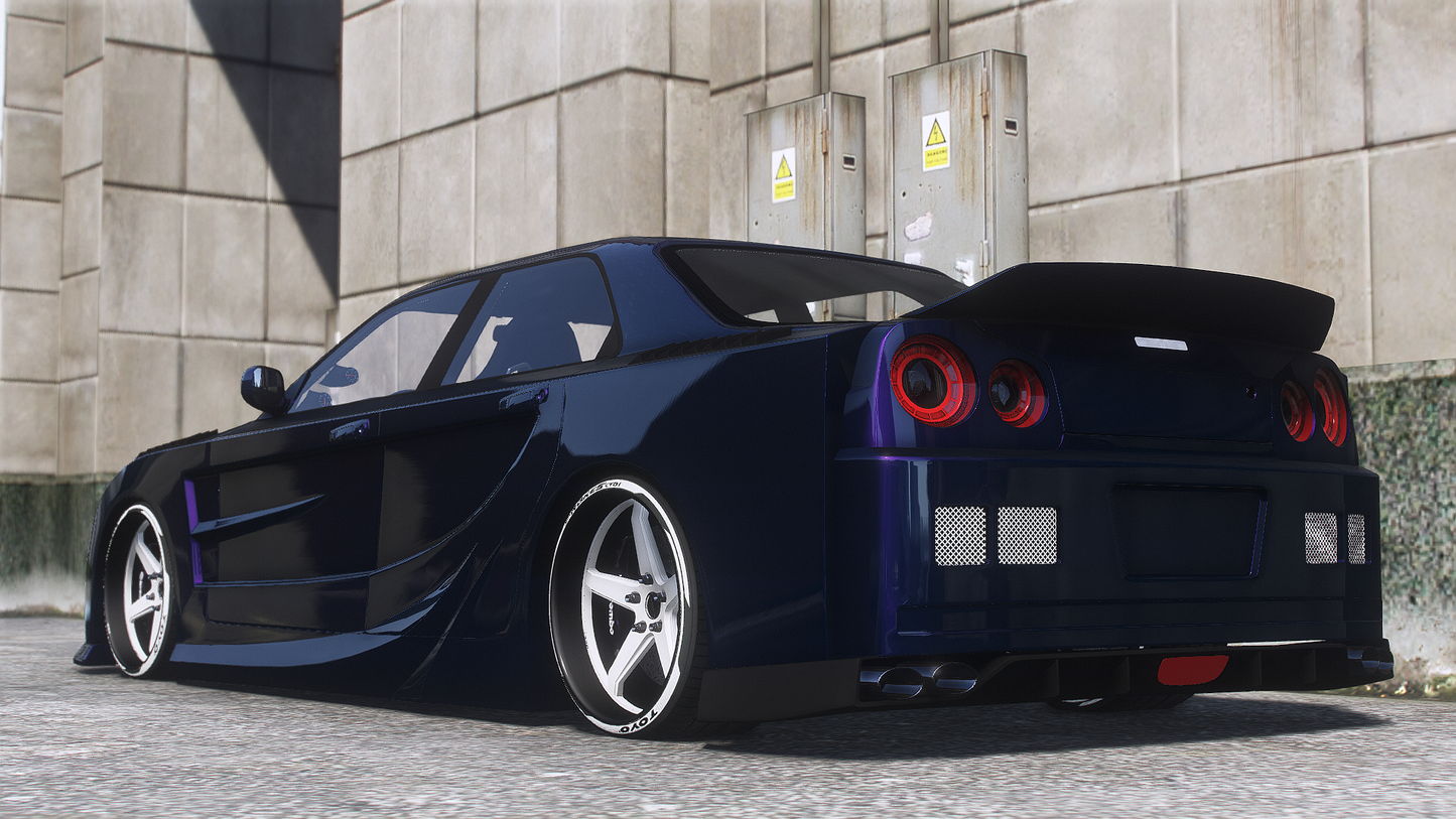 Nissan ER34 Abflug